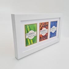 White 3 Trading Card Frame for
