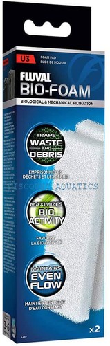 Fluval poly foam pads - fluval, u3