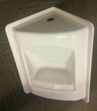 Shower Corner Tap Plinth White