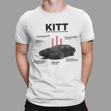 Knight Rider T-shirt KITT 1982 Pontiac Knight Industries TV Movie Retro 80s 