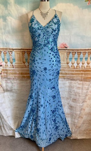 Maxi evening dress blue - evening, 12