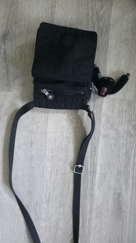 Kipling black nylon crossbody - black,