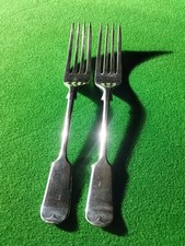 Set Of 2 Silver Desert Forks