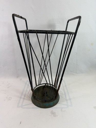 Vintage umbrella stand metal - vintage,