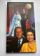 1997 GOLDEN WEDDING BU FIVE 5 POUND COIN IN ROYAL MINT PACK