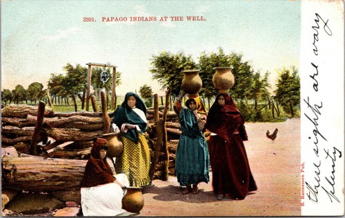 Colorized postcard native - postcard,
