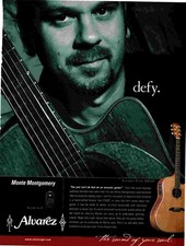 PPOT4  PICTURE/ADVERT 11X8 MONTE MONTGOMERY - ALVAREZ YAIRI DY62C GUITAR