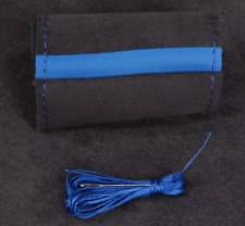 For FORD TRANSIT CUSTOM SUEDE ALCANTARA STEERING WHEEL COVER SPORT STRIPE