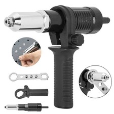Electric Rivet Nut Gun Cordless Drill Pop Adapter Riveting Riveter Insert Kit