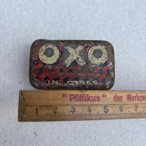 Vintage oxo cube tin - oxo,