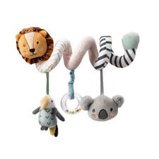 Animal Activity Spiral Pram Toy With Rattles Textures Mirror For Baby From Birth