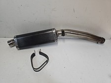Delkevic Tri Oval Carbon Fibre Exhaust Silencer - link pipe for Yamaha R6 99-02