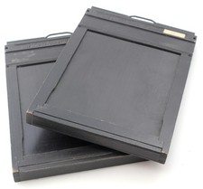 Graflex 4x5 / 5x4 Double Dark Slides type 5 X 2 - Large Format Film Holder - ...
