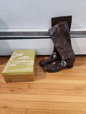 Vintage 60s 70s Brown Patent