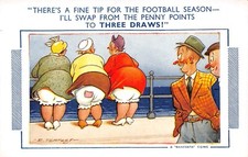 POSTCARD  COMIC  FAT LADIES