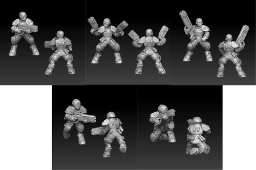 Alien soldier onmioji 28mm - alien,