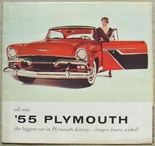 PLYMOUTH 1955 USA Car Sales Brochure Ref PA-1622 Belvedere Savoy Plaza