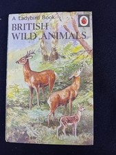Ladybird books Series 536 British Wild Animals 15p Matte Good Condition.