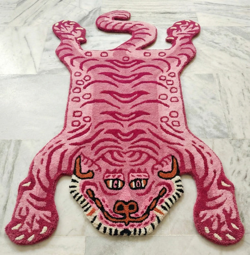 3x5 tibetan tiger rug hand - tibetan,