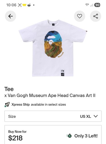 Bathing ape van gogh - ape,
