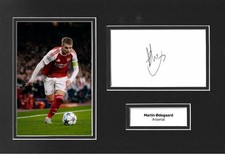 Martin Odegaard Signed 12x8 Photo Display Arsenal Memorabilia Autograph COA