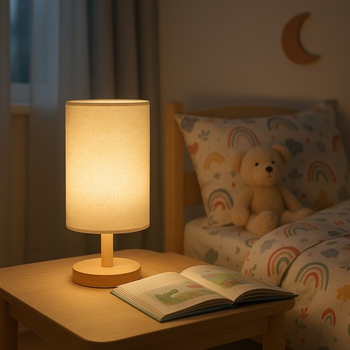 Bedside lamp table - lamp, desk
