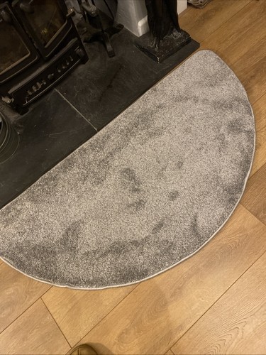 Grey thick pile half - half, moon