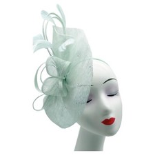 Women Elegant Sinamay Feathers