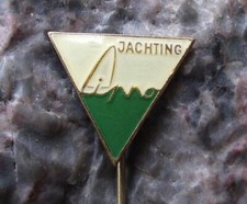 Antique Lipno Lake Dam Boat Yacht Czech Tourist Sailing Yachting Sport Pin Badge