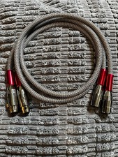 PALIC SILVER STRING PLATED COPPER BALANCED XLR 1M CABLES LEADS INTERCONNECTS