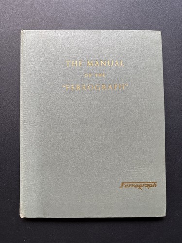 The manual - manual, "ferrograph"