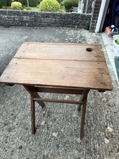 School Oak Desk Circa 1940s Mid Century