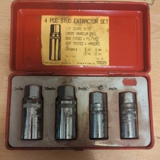 Vintage Franklin Tools Metric Stud Extractor Set of 4 SR4M