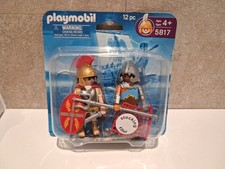 Playmobil 5817 Roman Soldier & Gladiator 12 pc Duo Pack 2006 Made in Malta New