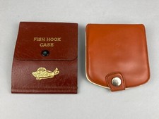 2 x QUALITY VINTAGE SPINNING WIRE TRACE WALLETS + CONTENTS DRENNAN LURE FISHING