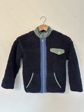 M & S Navy Blue Boys Fleece Jacket Size 7-8 Years