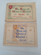 Players Cigarette Card Albums x 2  Kings and Queens of England Large & Small