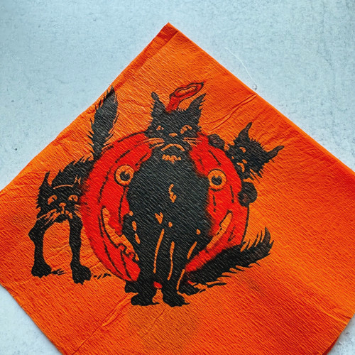 Antique halloween crepe paper - antique,