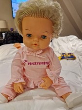 vintage tiny tears doll 1970s