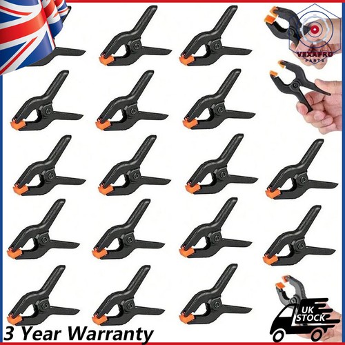 9 spring clamps - clamps, set