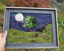 Framed Needle Felted Picture