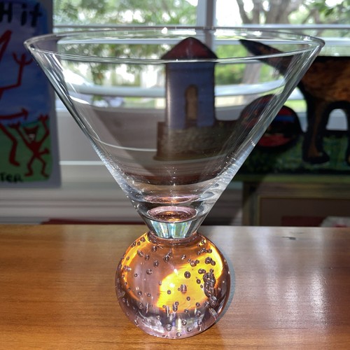 Vintage hand blown martini - hand,