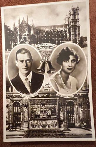 Vintage postcard royal wedding - postcard,