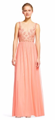 Nwt adrianna papell coral - nwt,