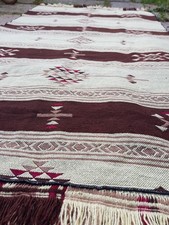 Wool flatweave rug double - wool,