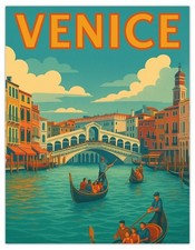 Venice Gondola Scene Large