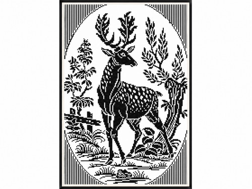 Counted cross stitch kit - cross, 14