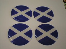 MINI Scotland Scottish St Andrew Flag Alloy Wheel Centre Center Badge Caps 60mm
