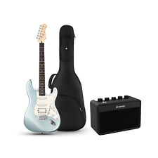 Donner Q1 Electric Guitar Solid Body Tremolo HSS Pickup + Gig Bag Amp Rock Blue