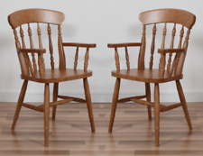 Set of 2 Beech Spindle-Back